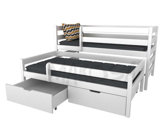 Двухъярусная раздвижная кровать с ящиками Фокус-2, КОД:MS0922, images №1, magsale.ru