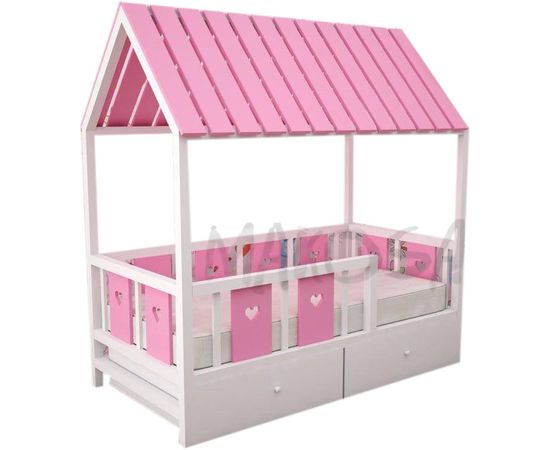 Детская кровать из массива сосны Лакки, КОД:MS0930, images №1, magsale.ru