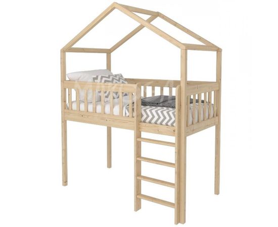 Кровать-чердак из массива сосны №98 Тарзан, КОД:FMS0908, images №1, magsale.ru