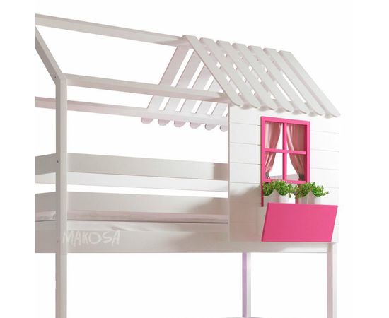 Кровать чердак из массива Домик Альфредо, КОД:MS0964, images №2, magsale.ru
