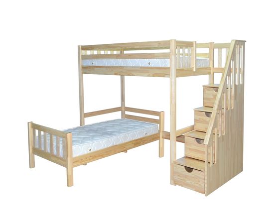 Двухъярусная кровать из массива Мираж, КОД:MS0993, images №1, magsale.ru