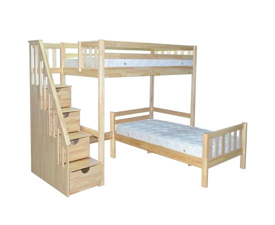 Двухъярусная кровать из массива Мираж, КОД:MS0993, images №2, magsale.ru