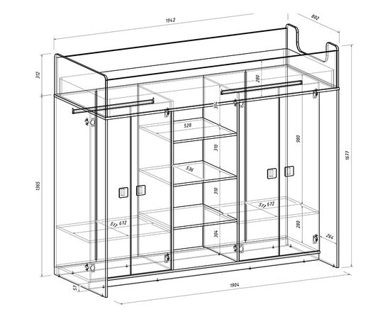 Кровать-чердак со шкафами Легенда E602.3, КОД:LE6023 , images №4, magsale.ru Кровать-чердак со шкафами Легенда E602.3, КОД:LE6023 , images №4, magsale.ru