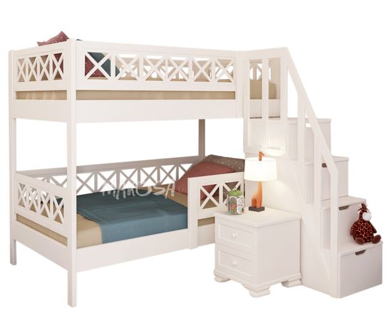 Прикроватная тумба из массива сосны Прованс, КОД:MS0950, images №2, magsale.ru