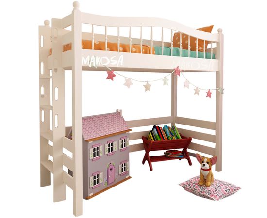 Кровать чердак из массива сосны Фрея, КОД:MS4391, images №1, magsale.ru