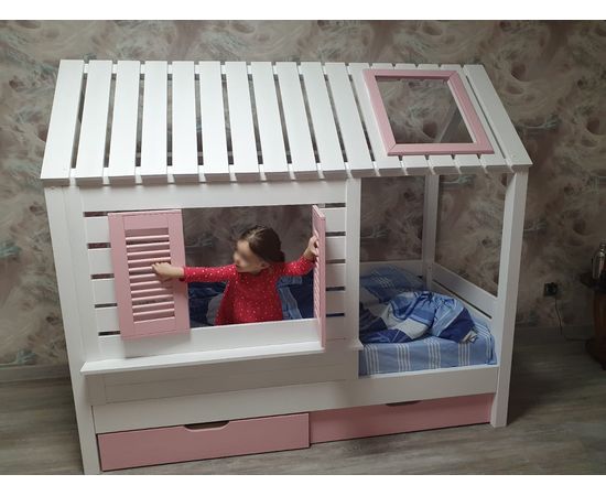 Детская кровать из массива сосны №3 Кофейный домик, КОД:33901, images №3, magsale.ru Детская кровать из массива сосны №3 Кофейный домик, КОД:33901, images №3, magsale.ru