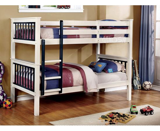 Двухъярусная кровать из массива сосны Кристина, КОД:MS0996, images №3, magsale.ru