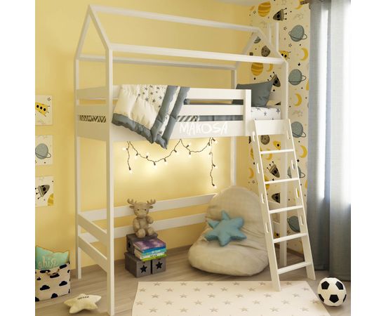 Кровать-чердак из массива дерева Синема, КОД:MS0960, images №2, magsale.ru