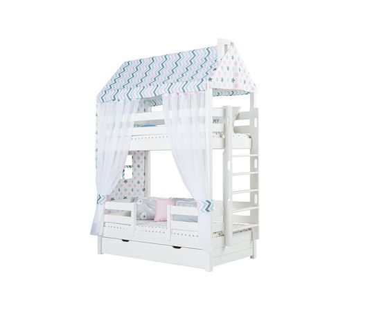 Двухъярусная кровать из сосны Домик Тима-1, КОД:MS517, images №4, magsale.ru