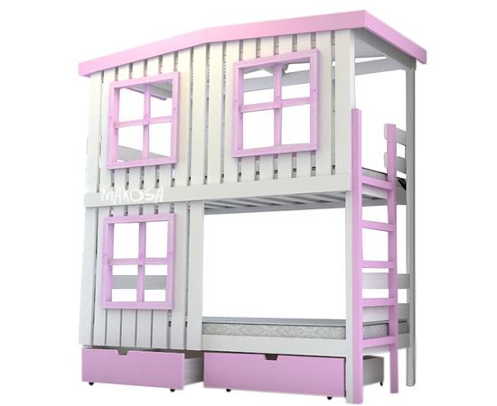 Двухъярусная кровать-домик из массива Яхтклуб-4, КОД:MS0986, images №1, magsale.ru Двухъярусная кровать-домик из массива Яхтклуб-4, КОД:MS0986, images №1, magsale.ru