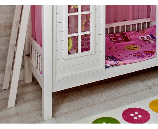 Двухъярусная кровать домик из сосны Замок Классика, КОД:VTS8565, images №3, magsale.ru