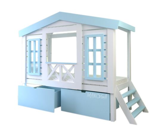Детская кровать-домик Адлер, КОД:MS0901, images №1, magsale.ru