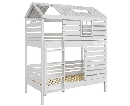 Двухъярусная кровать-домик Атлантика, КОД:MS449, images №1, magsale.ru