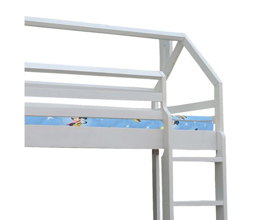 Кровать-чердак из массива сосны Домик, КОД:VMK328, images №2, magsale.ru