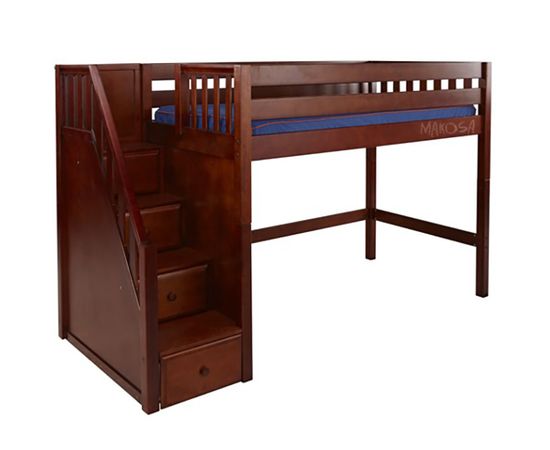 Кровать-чердак из массива сосны Гелиос, КОД:MS1005, images №2, magsale.ru