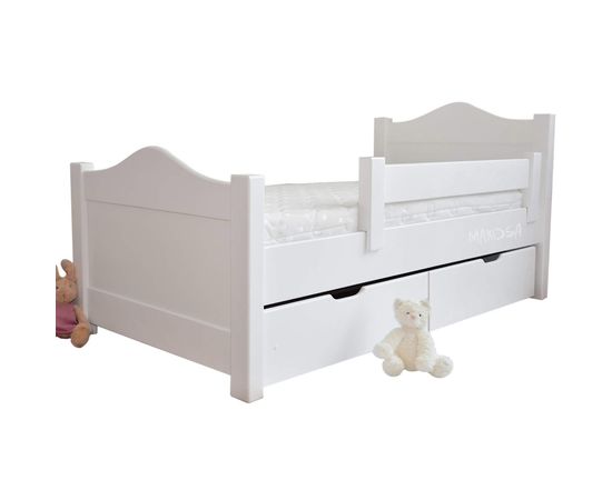 Детская кровать из массива с выкатной кроватью Индия-2, КОД:MS1021, images №4, magsale.ru