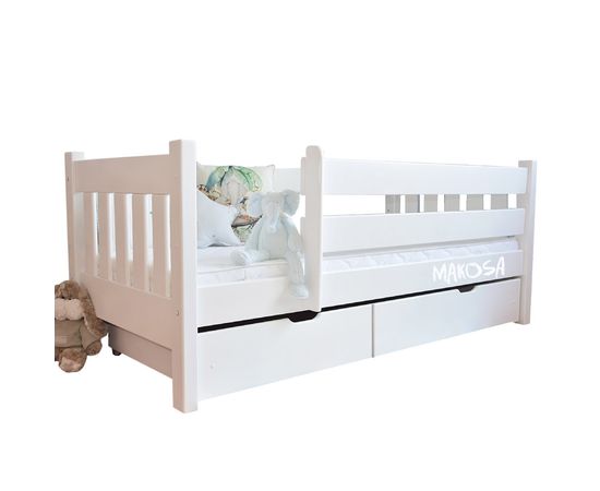 Детская раздвижная кровать из массива с бортиком Джесси-2​, КОД:MS1022, images №3, magsale.ru