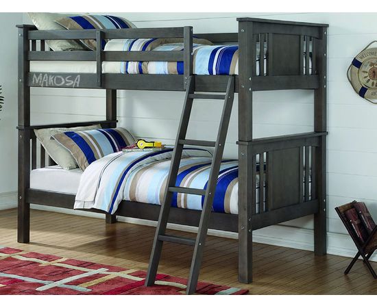 Двухъярусная кровать из массива сосны Джонатан, КОД:MS1039, images №3, magsale.ru