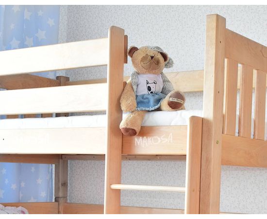 Двухъярусная кровать из массива сосны Пингвин, КОД:MS1036, images №3, magsale.ru