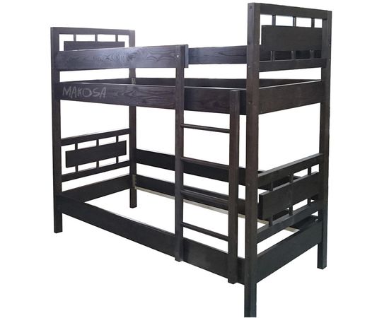 Двухъярусная кровать из массива сосны Сакура, КОД:MS1012, images №1, magsale.ru