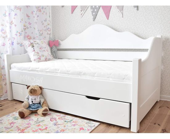 Детская раздвижная кровать из массива Софа Настасья-2, КОД:MS1035, images №2, magsale.ru