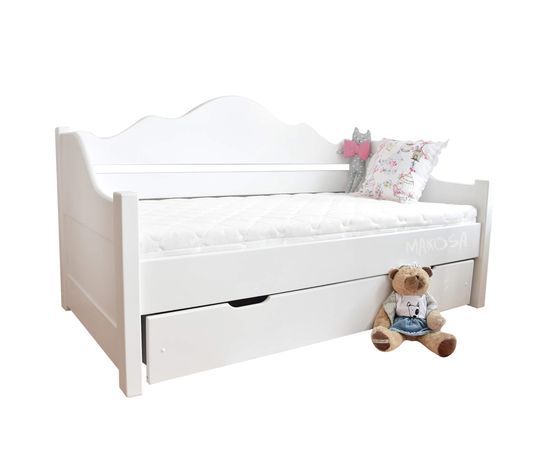 Детская раздвижная кровать из массива Софа Настасья-2, КОД:MS1035, images №1, magsale.ru