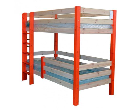 Двухъярусная кровать из массива сосны Стандарт, КОД:MS0999, images №2, magsale.ru