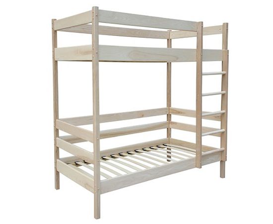 Двухъярусная кровать из массива сосны Велес, КОД:MS1004, images №1, magsale.ru