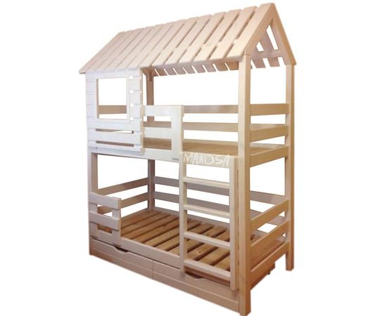 Двухъярусная кровать-домик Цитрус, КОД:MS8888, images №1, magsale.ru