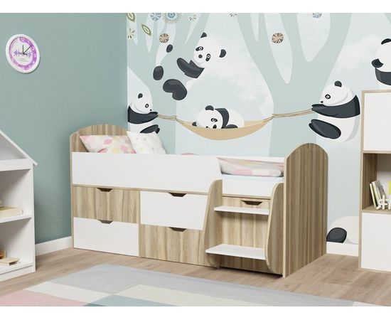 Детская кровать-чердак Малыш-7, КОД:ЯМ900, images №3, magsale.ru