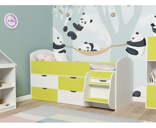 Детская кровать-чердак Малыш-7, КОД:ЯМ900, images №6, magsale.ru