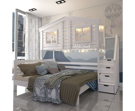 Двухъярусная двуспальная кровать из массива Марс, КОД:MS8900, images №3, magsale.ru Двухъярусная двуспальная кровать из массива Марс, КОД:MS8900, images №3, magsale.ru
