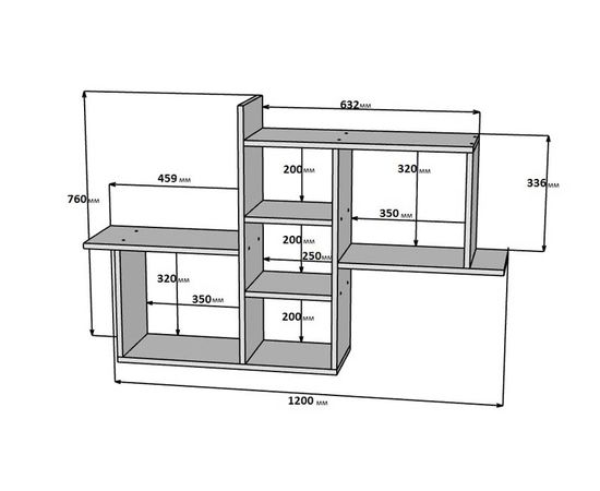 Полка Ярофф №1, КОД:ЯП302, images №3, magsale.ru