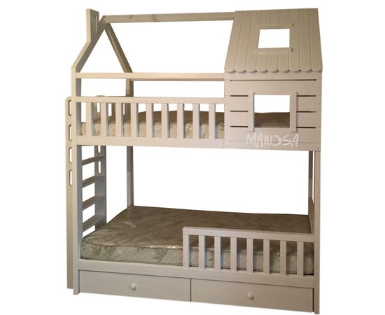 Двухъярусная кровать из сосны Садко, КОД:MS8902, images №1, magsale.ru