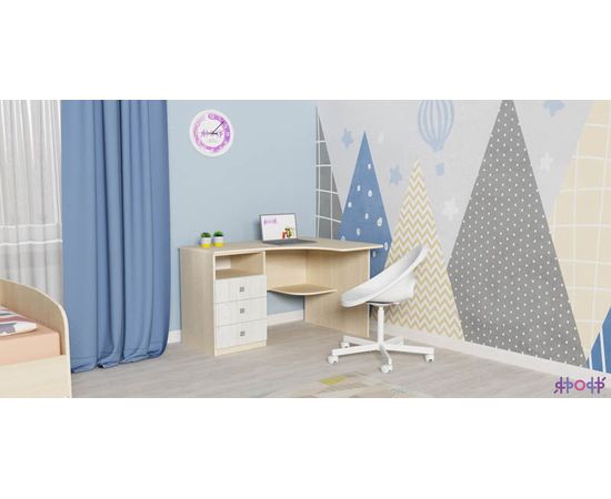 Письменный стол с тумбой Кадет, КОД:ЯПС221, images №3, magsale.ru Письменный стол с тумбой Кадет, КОД:ЯПС221, images №3, magsale.ru