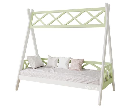 Детская кровать домик из массива Вигвам Прованс, КОД:MS8925, images №1, magsale.ru