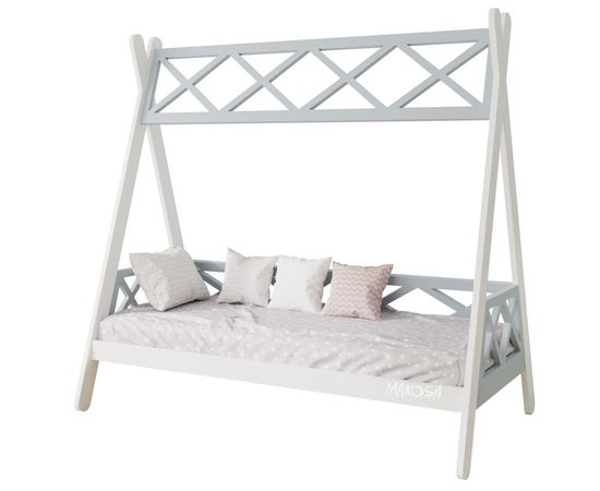 Детская кровать домик из массива Вигвам Прованс, КОД:MS8925, images №4, magsale.ru