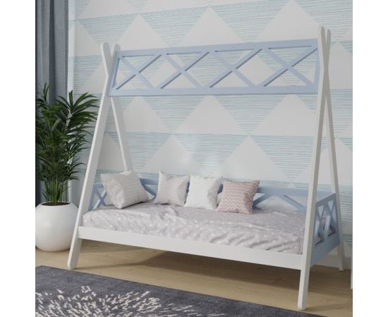 Детская кровать домик из массива Вигвам Прованс, КОД:MS8925, images №6, magsale.ru