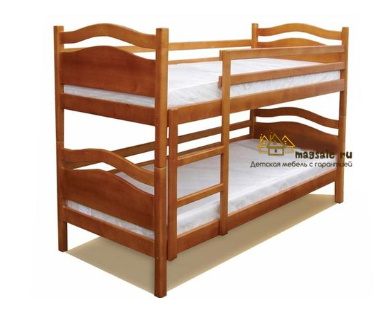Двухъярусная кровать из массива сосны Ленда, КОД:VMK281, images №1, magsale.ru