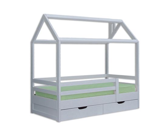 Кровать из массива сосны Домик №1 с ящиками, КОД:VMK326, images №1, magsale.ru