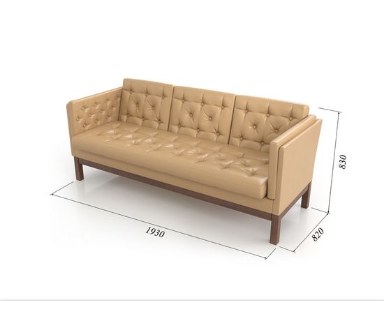 Диван Айверс Б Eco-leather Орех Cream, КОД:АНД230725, images №6, magsale.ru