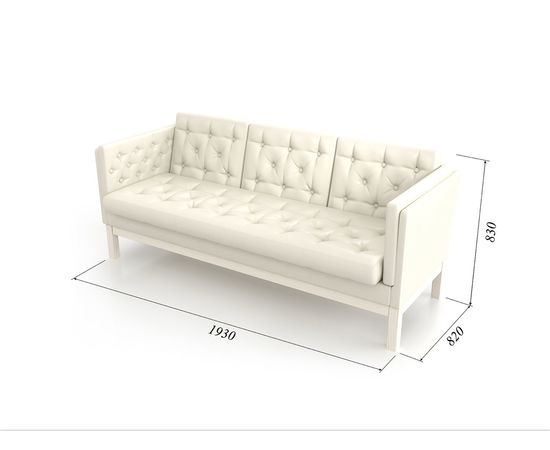 Диван Айверс Б Eco-leather Беленый Дуб White, КОД:АНД230723, images №4, magsale.ru