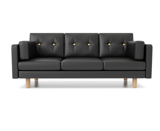 Диван Ингвар Б Textile Eco-leather Black, КОД:АНД2851057, images №1, magsale.ru