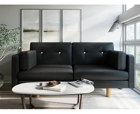 Диван Ингвар М Eco-leather Black, КОД:АНД2841054, images №6, magsale.ru