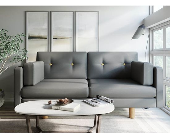 Диван Ингвар М Eco-leather Grey, КОД:АНД2841055, images №6, magsale.ru