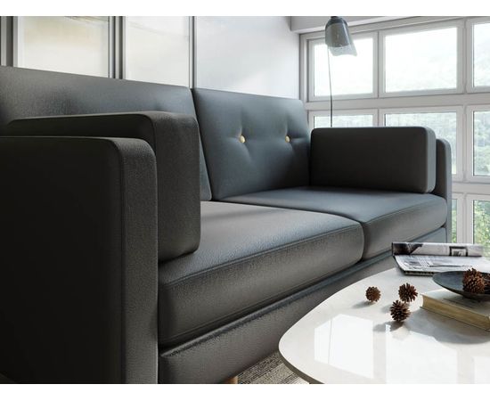 Диван Ингвар М Eco-leather Grey, КОД:АНД2841055, images №7, magsale.ru