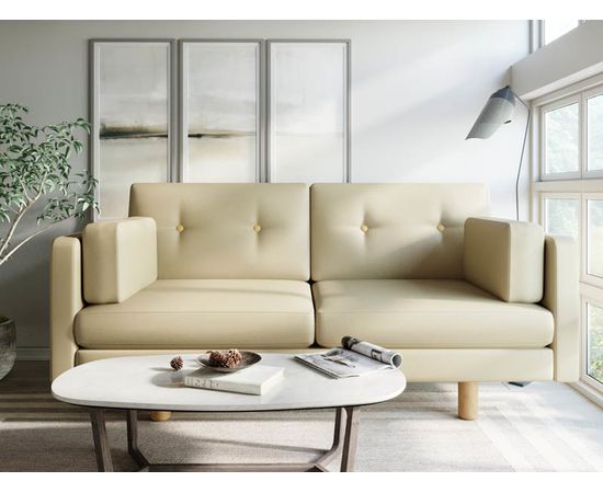 Диван Ингвар М Eco-leather Milk, КОД:АНД2841053, images №4, magsale.ru