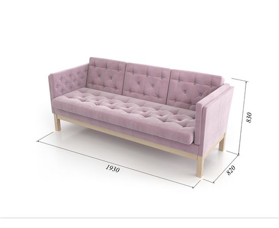 Диван Айверс Б Chenille Сосна Pink, КОД:АНД229722, images №6, magsale.ru