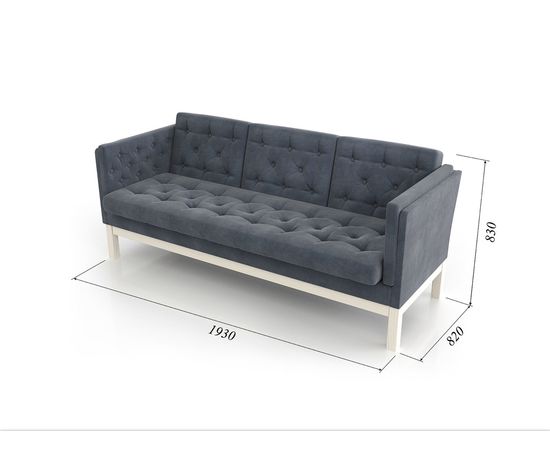 Диван Айверс Б Chenille Беленый Дуб Grey, КОД:АНД229719, images №4, magsale.ru