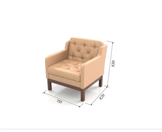 Кресло Айверс Eco-leather Орех Cream, КОД:АНД225703, images №6, magsale.ru